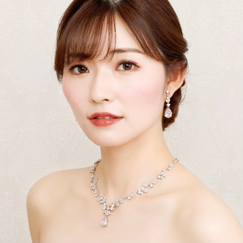 ブライダルアクセサリーセット ウェディングアクセサリー ジルコニア ダイヤモンド風 ビジュー