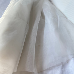 【幅広150cm】ソフトチュール生地 オフホワイト｜なめらかでやわらかなチュール／ウェディング・背景布・衣装づくり 2枚目の画像