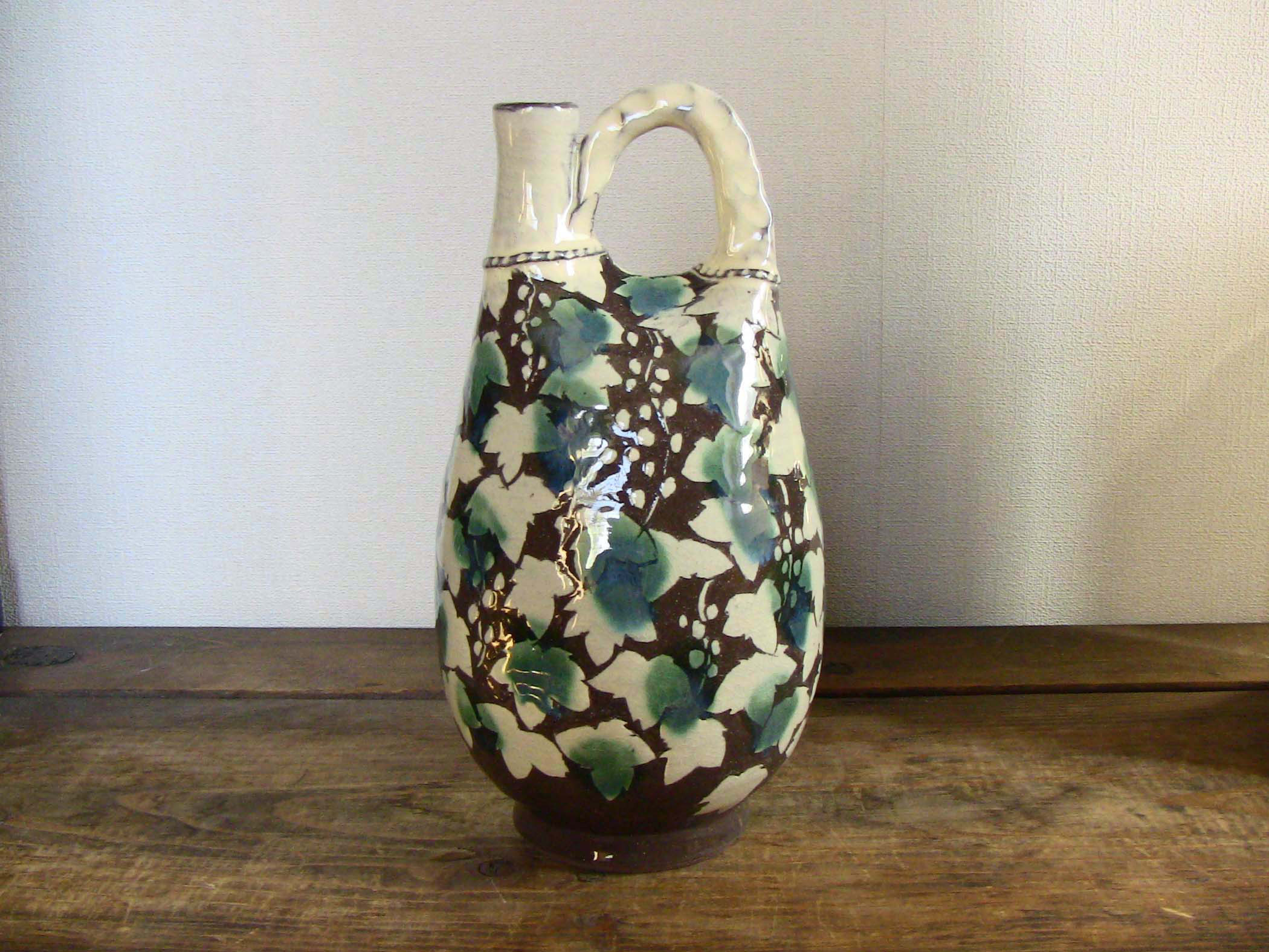 かりんず鶏冠壷（二彩）