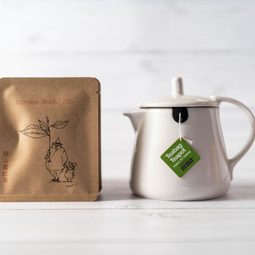 ティーバッグ用』ティーポットと8種のお茶セット『白』 紅茶