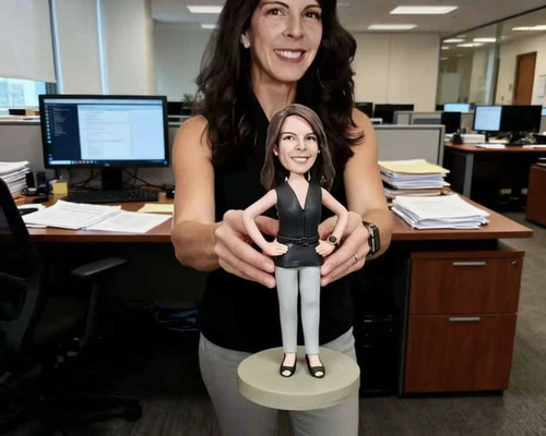 オーダーメイド 似顔絵 フィギュア 女性|写真から フィギュア 母|自分