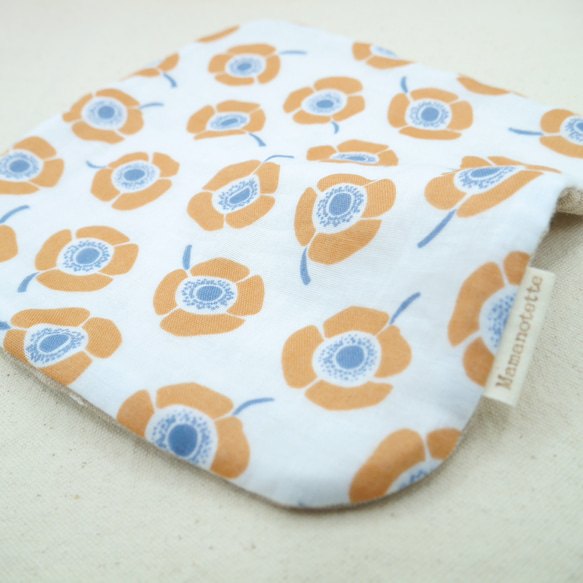 ふわもこハンカチ｜アネモネ-Anemone-｜L・20×20cm｜8重ガーゼハンカチ｜花柄｜北欧｜ギフト｜ハンドタオル 6枚目の画像