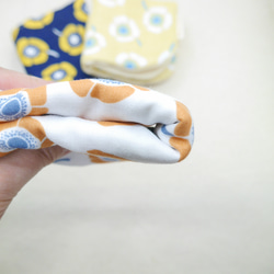 ふわもこハンカチ｜アネモネ-Anemone-｜L・20×20cm｜8重ガーゼハンカチ｜花柄｜北欧｜ギフト｜ハンドタオル 5枚目の画像