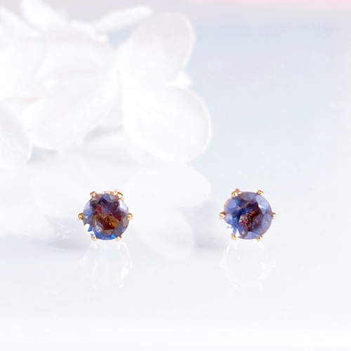 【再m-3】ピアス アイオライト 再m-3】ピアス アイオライト