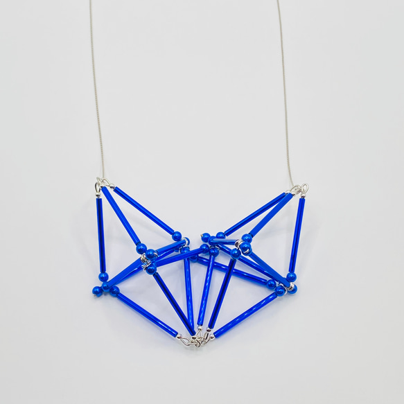 3D Heart NECKLACE [Blue] 3枚目の画像