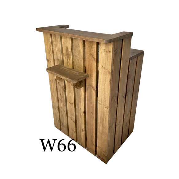 受注製作_BARIKI_レジカウンター 木製カウンター 幅66cm×奥行53cm×高さ