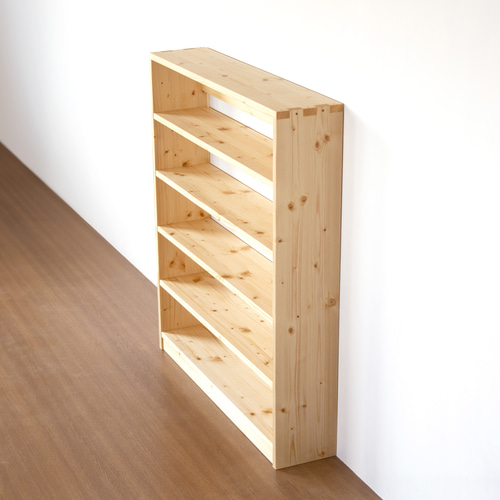 ワイドなCDラック／ナチュラル 棚・シェルフ・ラック SG工房 通販