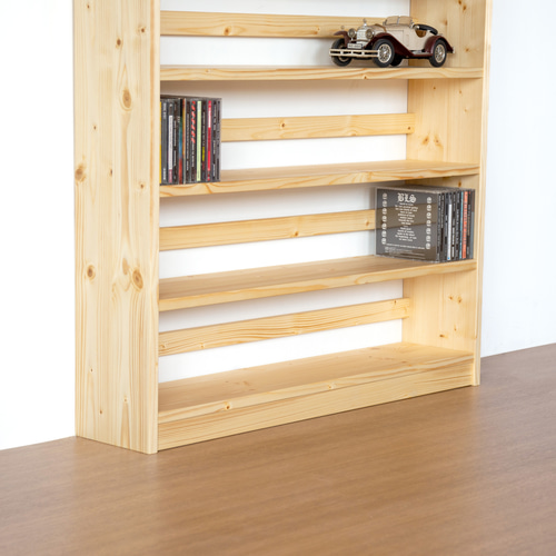 ワイドなCDラック／ナチュラル 棚・シェルフ・ラック SG工房 通販