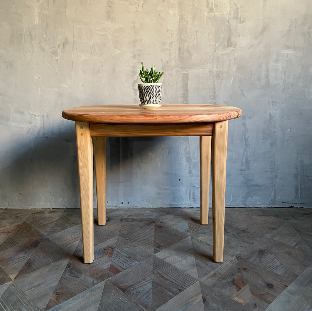 【楕円ローテーブル】60×45cm  高さ50cm　無垢　自然派塗料　オイル仕上げ　【サイズオーダー可能】