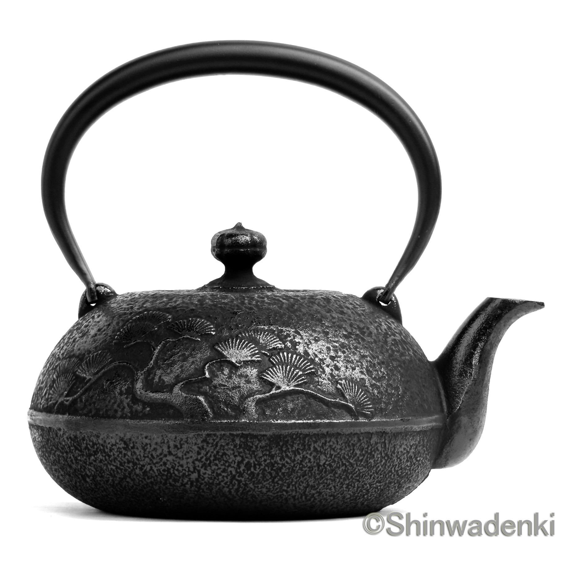 中国鉄瓶 南部鉄器 鉄瓶 14型馬肌1.5L 内面素焼き・酸化被膜仕上 日本製 ガス対応