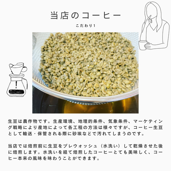 【送料無料】『Coffeeお試しセット』自家焙煎コーヒー豆3種類×100g/スペシャルティコーヒー/豆/粉 7枚目の画像