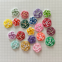 ハンドメイドうめ 水引 梅結び 2本どり ランダム20個 その他素材 はな 通販 12750543