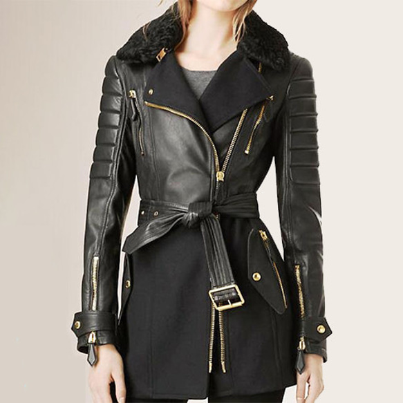 leather レザー トレンチコート キルト ブラック 黒 羊 ロングコート 羊革ロングトレンチコートメンズ Sheep Leather Long Trench Coat Men