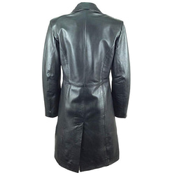 羊革のトレンチコートジャケット Sheep Leather Trench Coat 2枚目の画像