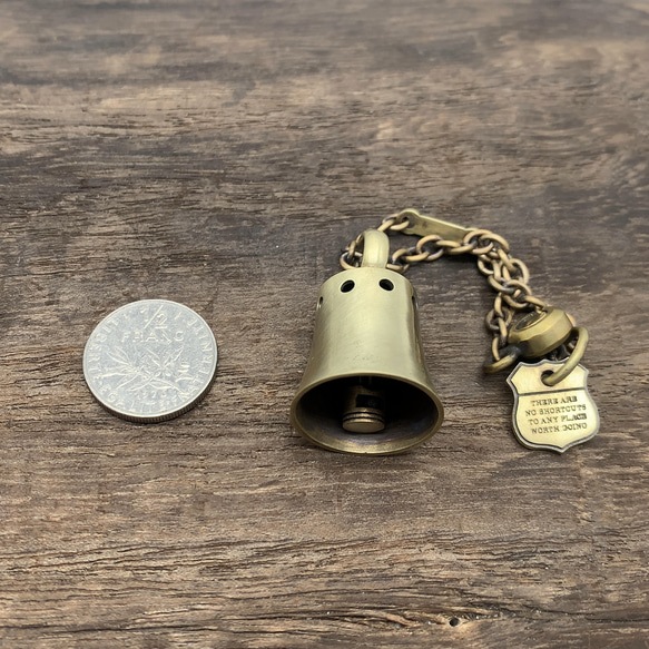 Guardian Bell 黃銅鑰匙圈/自行車配件/男士配件/男士禮物/kc07 第4張的照片