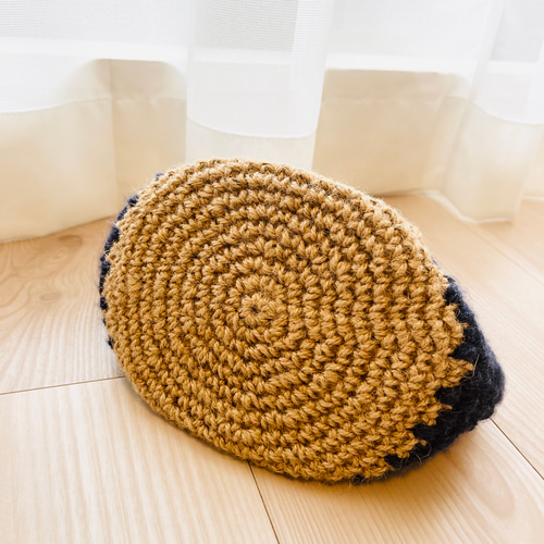 ♥️手編み♥️マルシェバッグ♥️かごバッグ♥️麻紐バッグ♥️春夏バッグ♥️ 簡単可愛い】引き揃えてコロンとした麻ひもマルシェバッグの編み