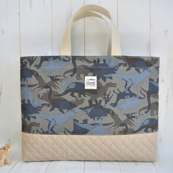 40×30メンズ恐竜レッスンバッグ 渋かっこいい オリジナル