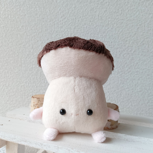 受注制作 ぽっちゃりきのこのちゃびー ぬいぐるみ fuwamofu