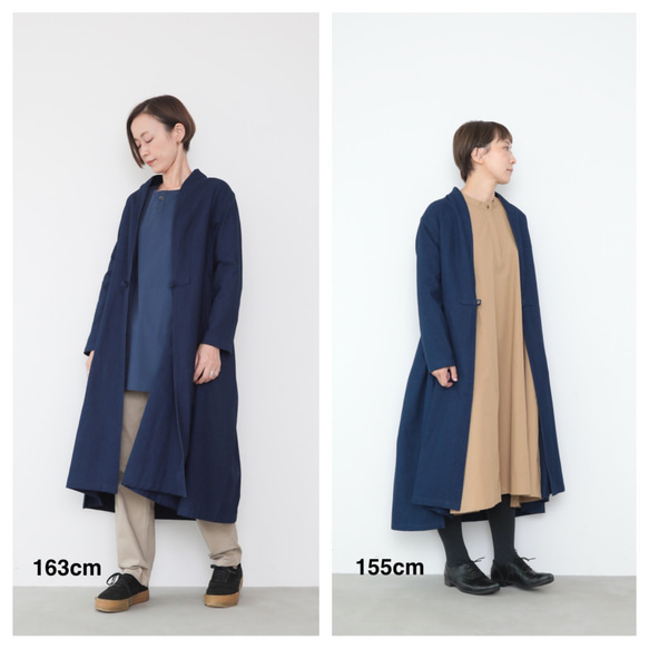 CHIAN long gown indigo 2枚目の画像