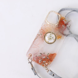 iPhone 全機種対応 ブーゲンビリア スマホケース アンドロイド　iPhone14 ショルダー　ピンク　アンドロイド 10枚目の画像