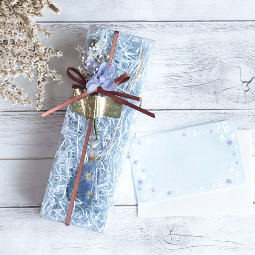 水中花のガラスペン～海月～＊ガラスペン置き付き＊ハーバリウム