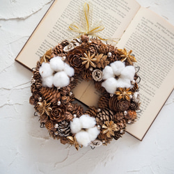 Noël xmas werath 冬の木の実や花々のリース Noël xmas werath 冬の木の実や花々のリース 木の実のクリスマス