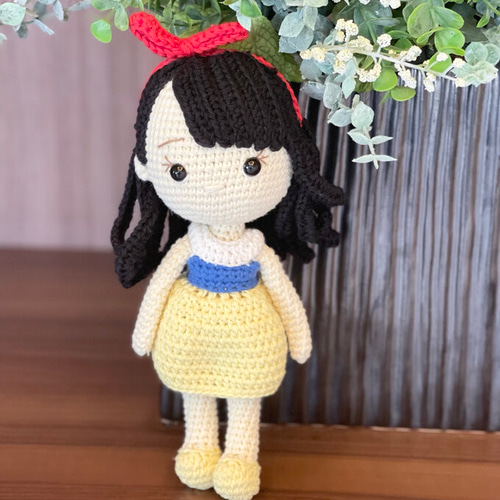 あみぐるみドール 女の子の編みぐるみ 1点のみ あみぐるみ 編みぐるみ おもちゃ 人形 出産祝い ドール 女の子
