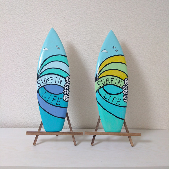 サーフボード インテリア 置物 ハワイアン デニム SURF サーフィン