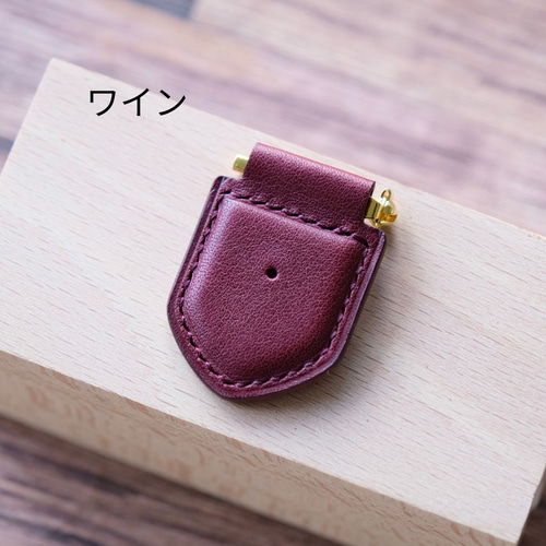 ソムリエバッジの台布(現行のタイタック式)台座 革 ワイン