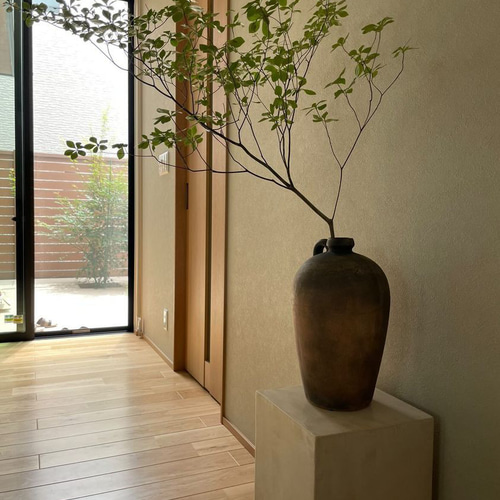 ディスプレイテーブル W250㎜×D250㎜×H600㎜ モールテックス 観葉植物