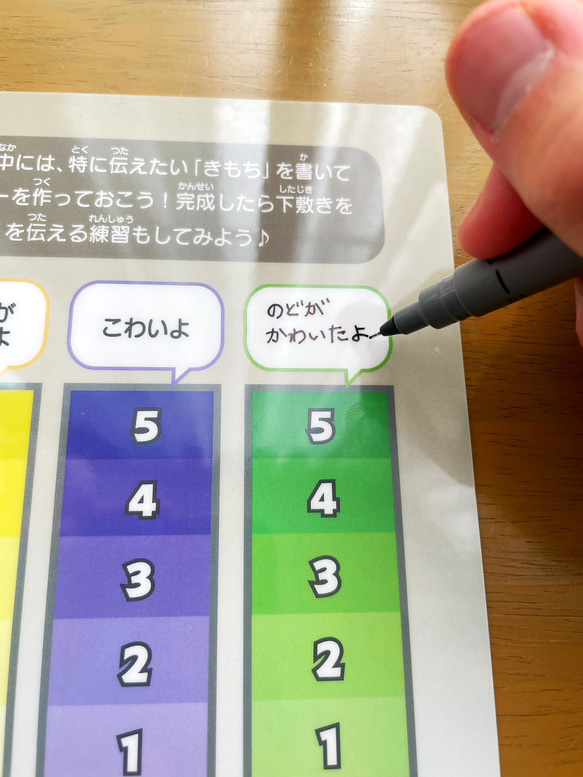 シロちゃんのバロメーター（下敷き）C02　発達 障がい SOS 支援 サポート 6枚目の画像