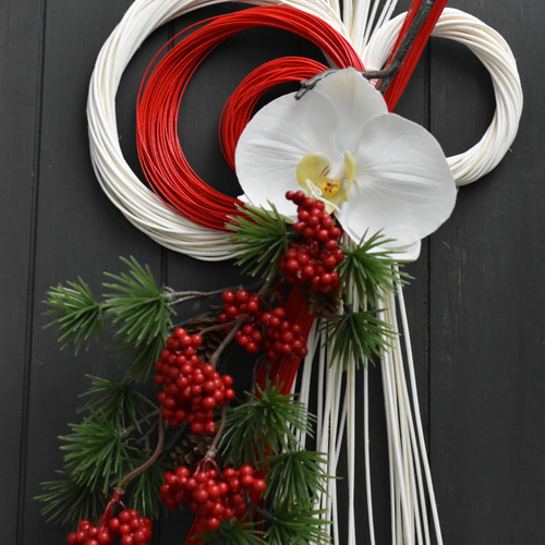 早割！再販【即納お正月2026】creema限定／幸せを呼ぶ胡蝶蘭 縁起の