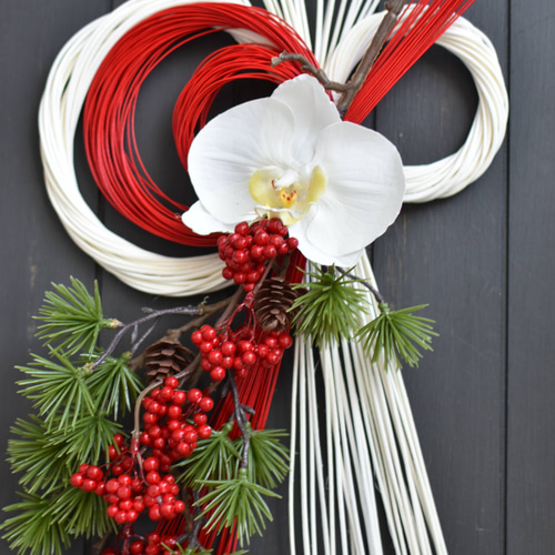 早割！再販【即納お正月2026】creema限定／幸せを呼ぶ胡蝶蘭 縁起の