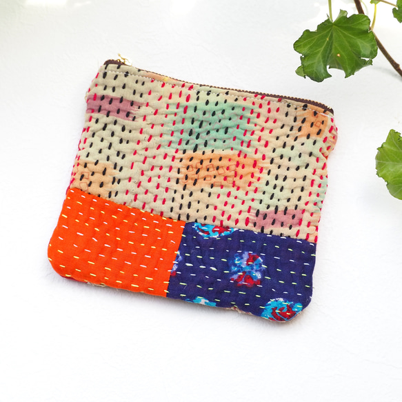 【最終値下げ】インド刺繍 ラリーキルト パッチワークキルト カンタキルト 最終値下げ】インド刺繍 ラリーキルト パッチワークキルト