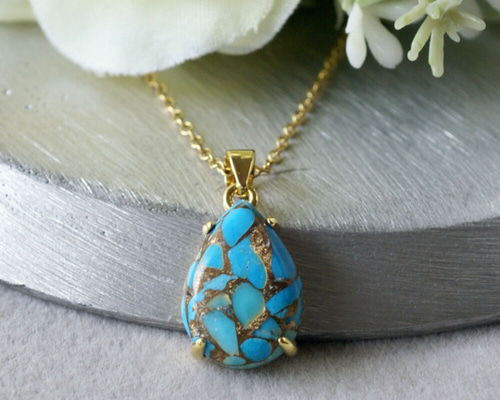 12月の誕生石SV925スパイダーターコイズ ワイヤーラッピングペンダントトップ 84840d789b16766e13c3fb5ca12461