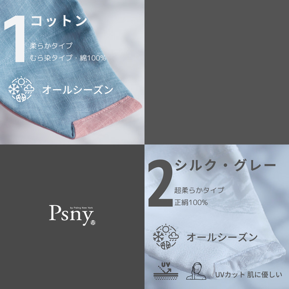 PSNY レトロ格子柄の刺繍レース★ブラウンとターコイズブルーのフィルター入りマスク　PG05 8枚目の画像