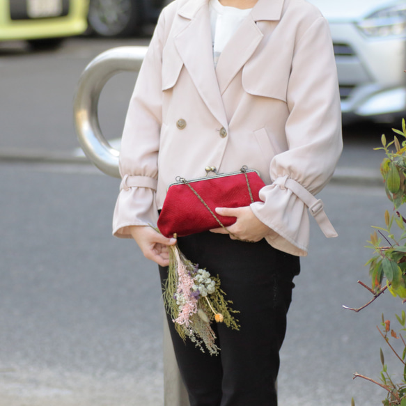 仕立て屋のがま口　－ワインー 9枚目の画像