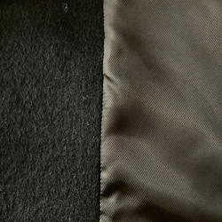 カシミヤウール100% で作ったゆったりオーバーサイズのフーデットコート♡【総裏付き】新色ブラック /2点限定！ 9枚目の画像