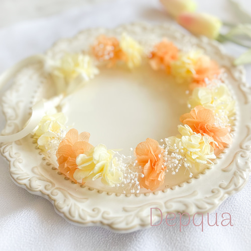 花冠White pastel orange♪ ベビー