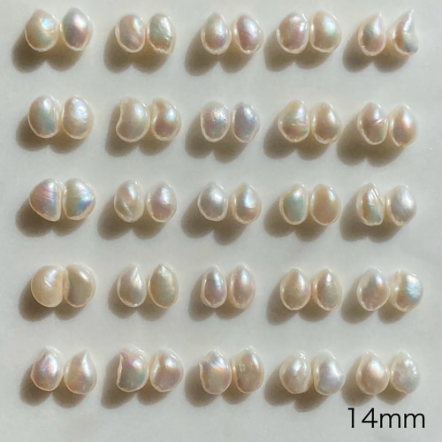 大きめバロックパール✨選べるパールサイズ✨縦10-18mm バロック淡水