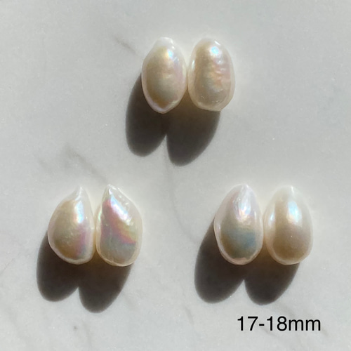大きめバロックパール✨選べるパールサイズ✨縦10-18mm バロック淡水