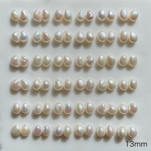 大きめバロックパール✨選べるパールサイズ✨縦10-18mm バロック淡水