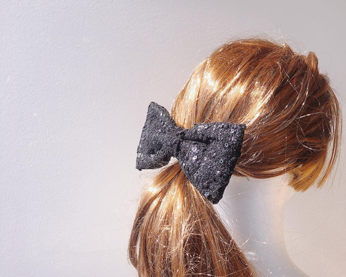 リボン　ヘアゴム♡riana ribbon♡ボルドー♡ハンドメイド 7e510b75adf12a76fff0bff9024db1