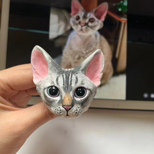 オーダーページ4/8果物を掲げる猫レアパネルハンドメイド