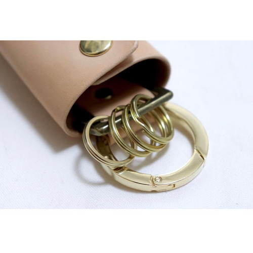 鍵が絶対に落ちないキーケース 丸カラビナ付き キーケース Geek&Freak