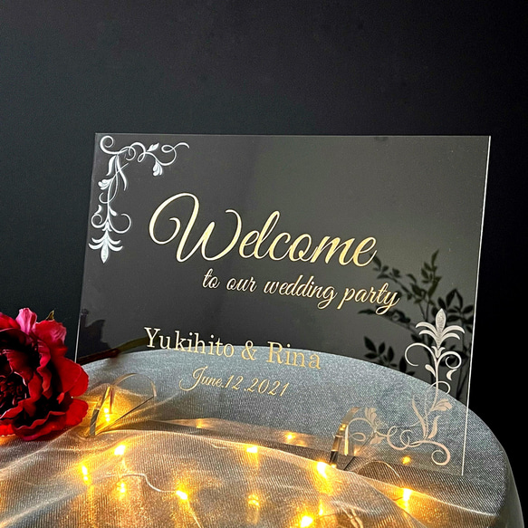 3名さま　A4サイズ【似顔絵オーダー】ナチュラルフレーム　キーホルダー2点 名入れ 写真 キーホルダー オリジナル アクリル 5個 セット ( 丸