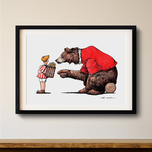 アートポスター No.76《 おひとつどうぞ 》 イラスト kei saito 通販