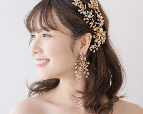 ◇送料無料◇2点セット ヘアアクセサリー＆ピアスorイヤリング