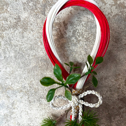 結いた水引・紅白//稲穂付き【単品ページ】 2枚目の画像