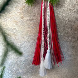 結いた水引・紅白//稲穂付き【単品ページ】 4枚目の画像